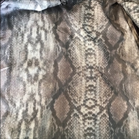 GEORGE: Brown Faux leather jacket coat Size 3X 22/24 - Picture 8 of 9